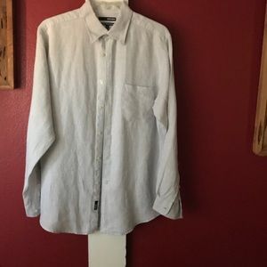 Men’s light gray Murano long sleeve shirt Size L